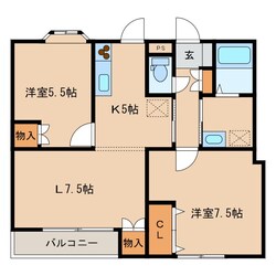 パルメゾントモエの物件間取画像